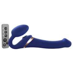 Strap-on-me M - Aufsteckbarer, Luftwellen-Vibrator (blau)