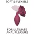 Love to Love Open Roses M - Silikon Analplug (Rot)