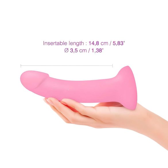 Dildolls Glitzy - Silikondildo mit Saugnapf (Pink)