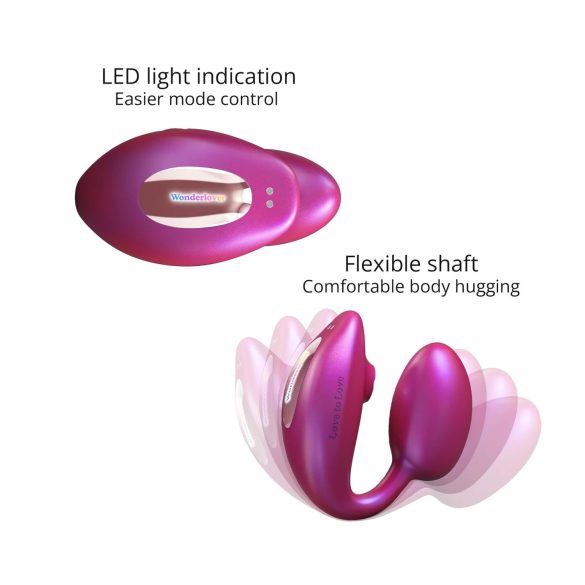 Wonderlover - G-Punkt-Vibrator & Klitoris-Stimulator (Metallic Pink)