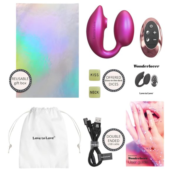 Wonderlover - G-Punkt-Vibrator & Klitoris-Stimulator (Metallic Pink)