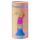 Love to Love Candy Loop - leuchtender LED-Silikon-Dildo (rosa-blau) - 16,9 cm