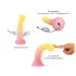 Love to Love Sugar Bomb - leuchtender Silikon-Dildo mit LED (rosa-gelb) - 16,9 cm