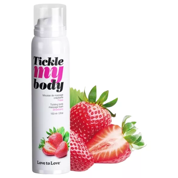 Tickle my body - Erdbeer-Massage-Schaum (150ml)