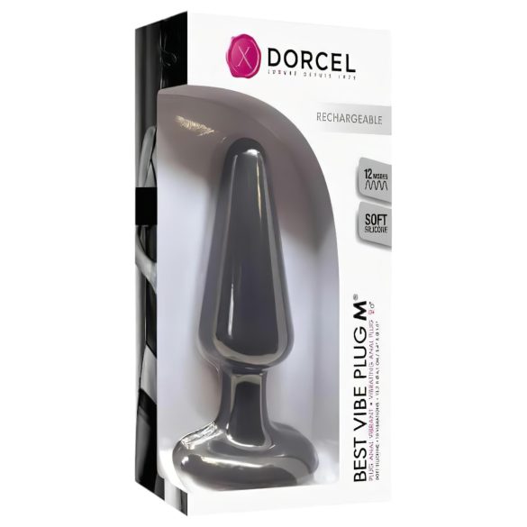 Dorcel Best Vibe Plug M - Wiederaufladbarer Analvibrator (schwarz)