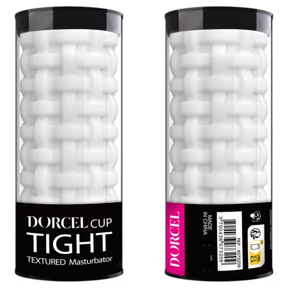 Dorcel Cup Tight - Masturbator für Männer mit perlenbesetztem Kanal (weiß)