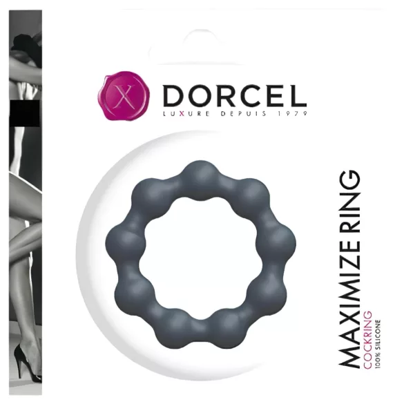 Dorcel Maximize - kugelförmiger Silikon-Peniring (grau)