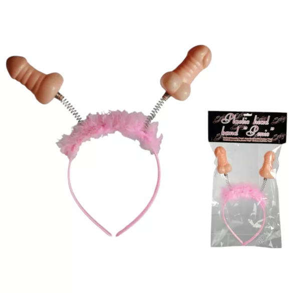 Penis-Stirnband (pink-natur)