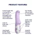 Satisfyer Charming Smile - wasserdichter, akkubetriebener G-Punkt-Vibrator (lila)