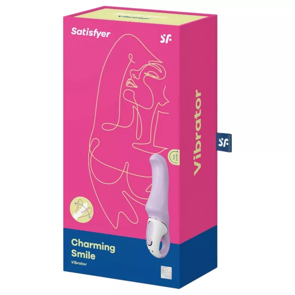 Satisfyer Charming Smile - wasserdichter, akkubetriebener G-Punkt-Vibrator (lila)