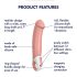 Satisfyer Master - Wasserdichter, wiederaufladbarer Vibrator (Hautfarbe)