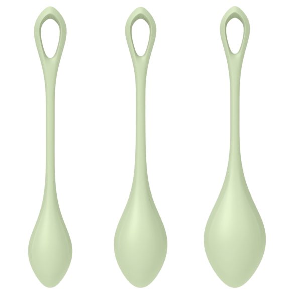 Satisfyer Yoni Power 2 - grün - 3tlg. Liebeskugeln-Set