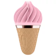   Satisfyer Sweet Treat - Akku-betriebener, rotierender Klitorisvibrator (pink-braun)