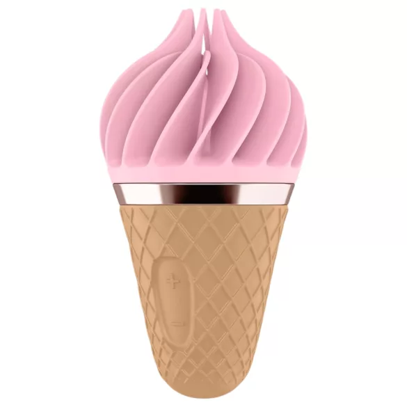 Satisfyer Sweet Treat - Akku-betriebener, rotierender Klitorisvibrator (pink-braun)