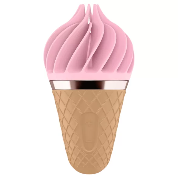 Satisfyer Sweet Treat - Akku-betriebener, rotierender Klitorisvibrator (pink-braun)