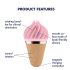 Satisfyer Sweet Treat - Akku-Cocktail-Rotationsvibrator (pink-braun)