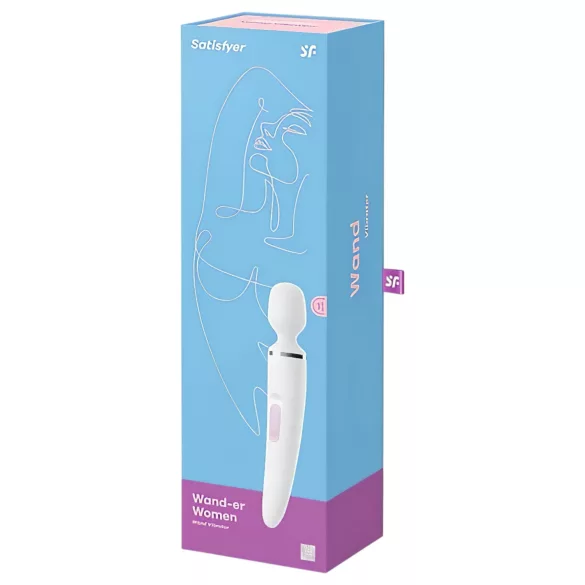 Satisfyer Wand-er Woman - wasserdichter Massagevibrator (weiß)