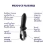 Satisfyer Hot Passion - App-gesteuerter, wärmender Analvibrator (schwarz)