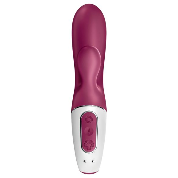 Satisfyer Hot Bunny - intelligenter Wärmer-Vibrator mit Klitorisarm (rot)