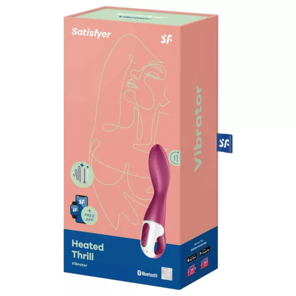 Satisfyer Heated Thrill - App-gesteuerter wärmender Vibrator (rot)