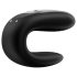 Satisfyer Double Fun - intelligenter, wasserdichter Partner-Vibrator (schwarz)