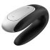 Satisfyer Double Fun - intelligenter, wasserdichter Partner-Vibrator (schwarz)