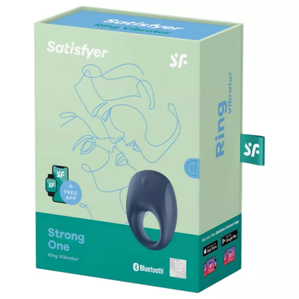 Satisfyer Strong One - Intelligenter Vibrations-Penisring (blau)