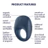 Satisfyer Strong One - Intelligenter Vibrations-Penisring (blau)