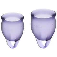Satisfyer Feel Confident - Menstruationstassen-Set (lila)