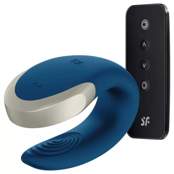 Satisfyer Double Love - App-gesteuerter Paarvibrator (blau)