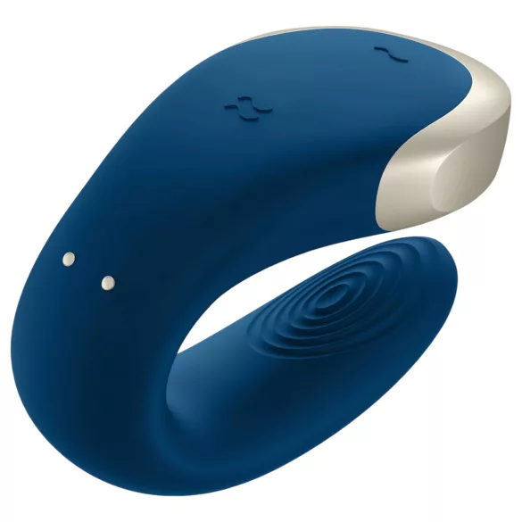 Satisfyer Double Love - App-gesteuerter Paarvibrator (blau)