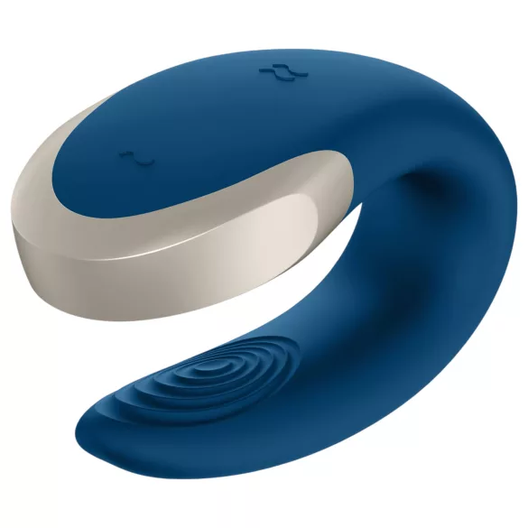 Satisfyer Double Love - App-gesteuerter Paarvibrator (blau)