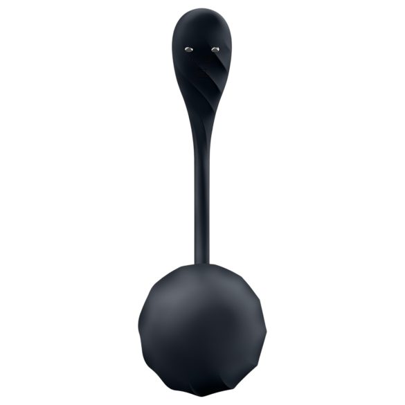 Satisfyer Ribbed Petal - Funk-Ei mit Fernbedienung (schwarz)
