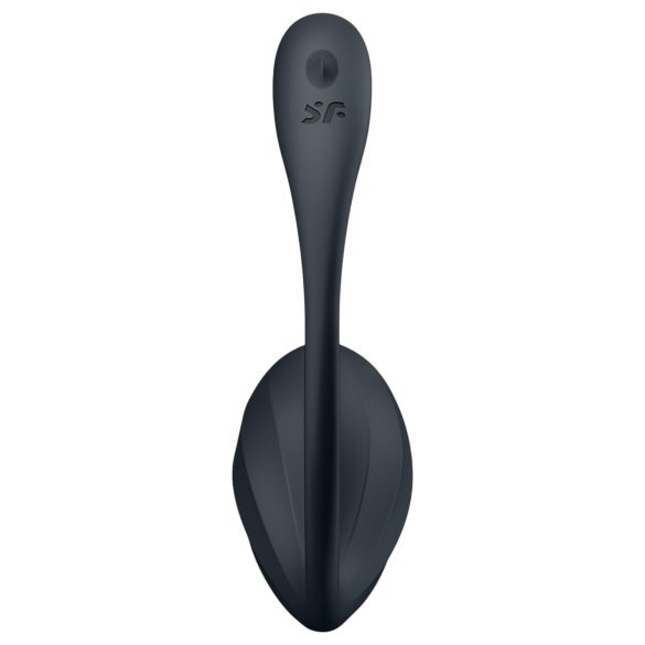 Satisfyer Ribbed Petal - Funk-Ei mit Fernbedienung (schwarz)