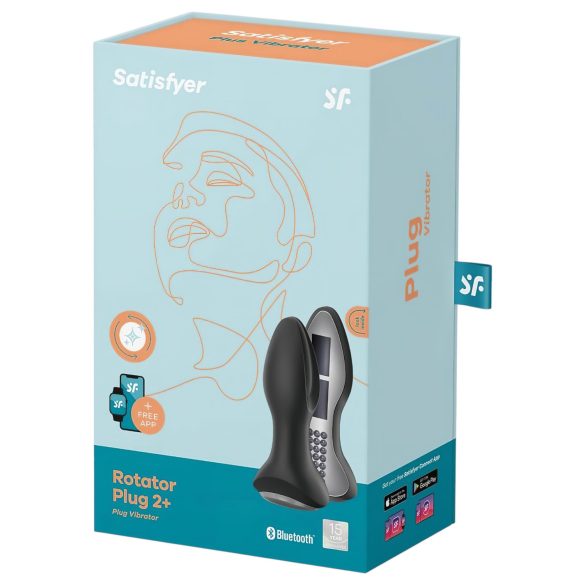 Satisfyer Rotator Plug 2 - Perlen Analvibrator (Schwarz)