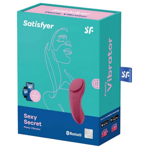 Satisfyer Sexy Secret - smarter wasserfester Slip-Vibrator (rot)