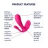 Satisfyer Top Secret Plus – Intelligenter dreifacher Vibrator (Rosa)