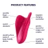 Satisfyer High Fly - wiederaufladbarer, wasserdichter Klitorisvibrator (pink)