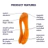Satisfyer Candy Cane - Akku, wasserdichtes Doppelschwing-Vibrator (Orange)