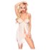Penthouse Sweet Beast - Rosé Babydoll-Set (Weiß)