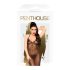 Penthouse Love on Fire - Langes, glitzerndes, durchsichtiges Kleid mit Tanga (schwarz) - L/XL