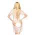 Penthouse Poison Cookie - Spitzenkleid und Tanga mit Haarschmuck (Weiß) - L/XL