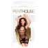 Penthouse Hingucker - Kleid mit hohem Kragen (schwarz)