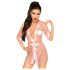 Penthouse Midnight Mirage - Satin-Morgenmantel und Tanga (Pink) - XL