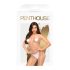 Penthouse Body Search - Offener Netz-Overall (Weiß)