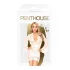 Penthouse Sweet Retreat - Spitze-Morgenmantel und String (weiß) - XL