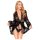 Penthouse Hypnotic Power - Spitze kurzes Kleid und Tanga (schwarz)