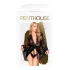 Penthouse Hypnotic Power - Spitzenkimono & String (schwarz)
