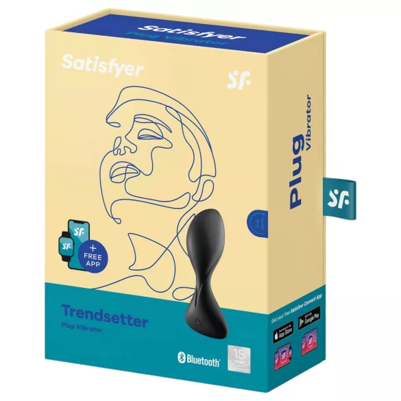 Satisfyer Trendsetter - App-gesteuerter Analvibrator (schwarz)