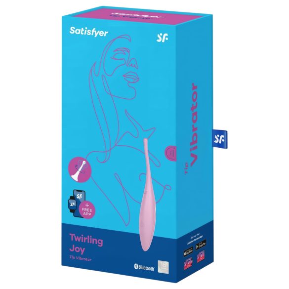 Satisfyer Twirling Joy - intelligenter wasserdichter Klitorisvibrator (pink)